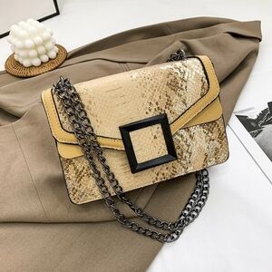 Elegant Yellow and Gold Women's Bag